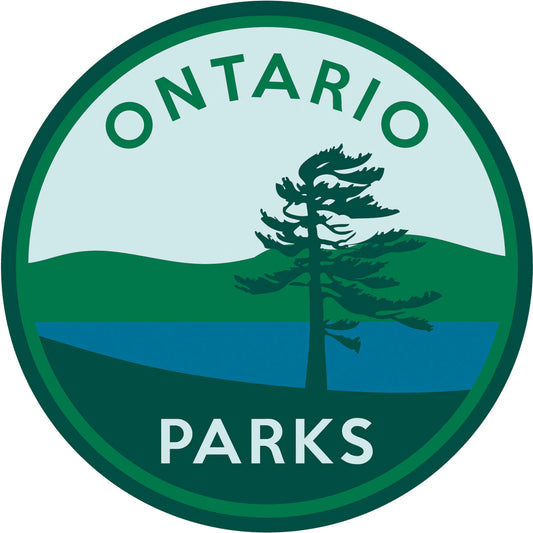 "Ontario Parks" - Ontario Park Sticker (Green)