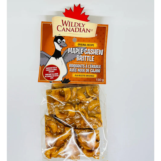Wildly Canadian Maple Cashew Brittle 150g