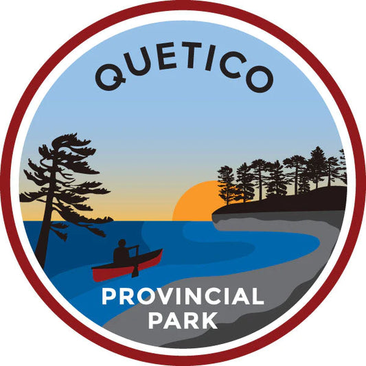 "Quetico Park" - Ontario Parks Sticker (Red)
